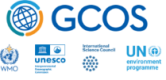 GCOS logo above partner logos: WMO, UNESCO, International Science Council, and UN Environment Programme, on a white background.